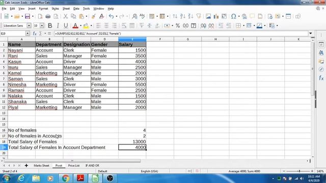 BIT SEM1 PC APP LibreOffice Calc Lesson 3 смотреть онлайн