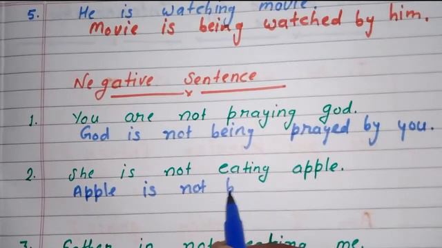 passive voice of present continuous tense/change of voice/English grammar смотреть онлайн