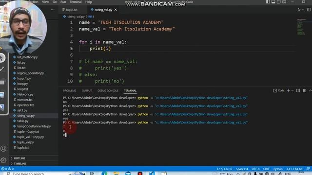 Python String methods example | Python String Slicing - Learn Python for beginners смотреть онлайн