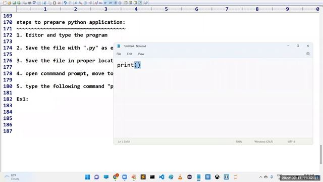 PYTHON (Fast Track) tutorials || Demo - 2 || by Mr. Prakash Babu On 17-09-2022 @11AM IST смотреть онлайн