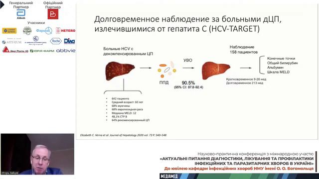 Противірусне лік-ня хворих з декомпенсованим цирозом печінки у виході хронічного гепатиту С смотреть онлайн