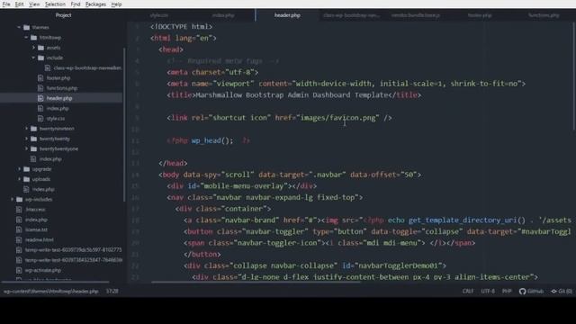 Bootstrap menu to Wordpress - Wordpress tutorial - PART 5 смотреть онлайн