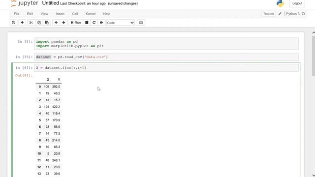 Linear Regression Model with one variable using Python(2) смотреть онлайн
