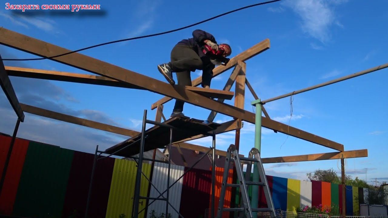 Строю первый раз хозблок своими руками! смотреть онлайн