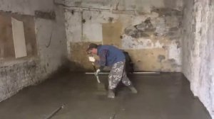 Заливка бетона в гараже