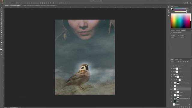 The Bird - Photo manipulation Photoshop Tutorial - E06 смотреть онлайн