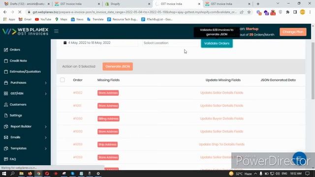 Generate eInvoice Json and Upload on eInvoice portal - Shopify store смотреть онлайн