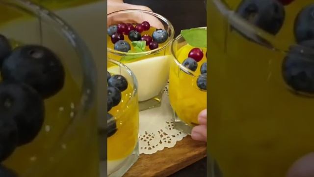 Панна-котта («варёные сливки») — десерт из сливок смотреть онлайн