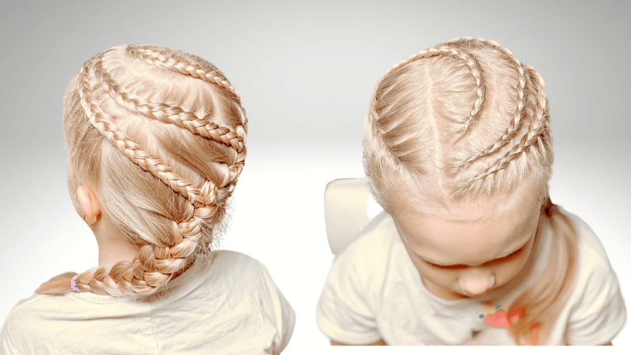 Прическа с косами в школу и детский сад смотреть онлайн
