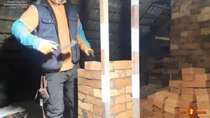 Печь-малютка с плитой-духовкой готова | Противопожарная разделка и установка дымохода