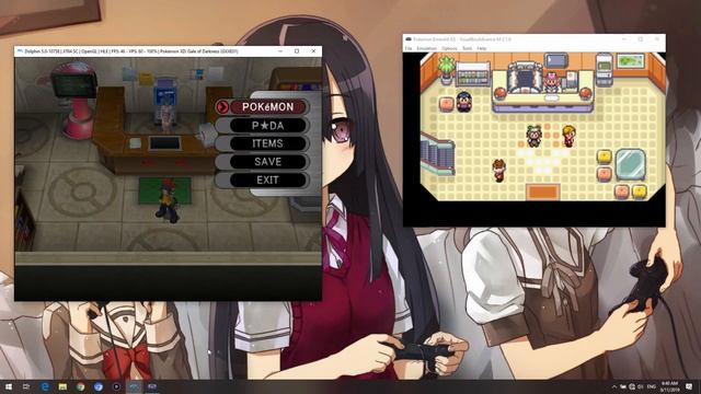 [GCN-GBA] GameCube and GameBoy Advance Pokemon Trading and Obtaining Jirachi via Emulator смотреть онлайн