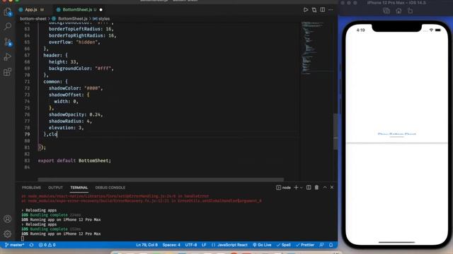 Custom Bottom Sheet | The React Native Way | Speed Code смотреть онлайн