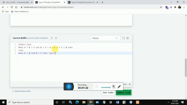 Type of Triangle | HackerRank SQL Solution смотреть онлайн