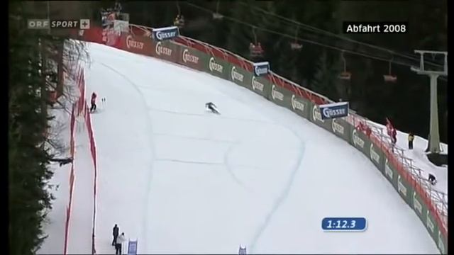 Bode Miller Kitzbühel DH 2008 in HD (High Definition) смотреть онлайн