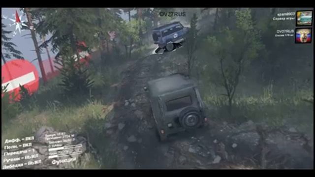 стрим Spintires, карта Заповедник, эксклюзивный тест Уаз 3172-1 гражданский Симбир смотреть онлайн