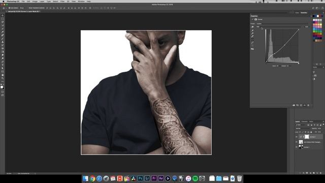 Giving Yourself A Tattoo In Photoshop смотреть онлайн