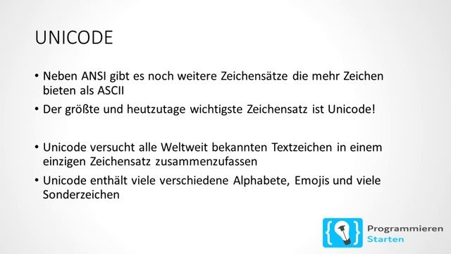 ASCII und UNICODE einfach erklärt! смотреть онлайн