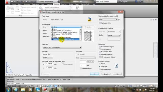 AutoCAD II 28-12 Plot Device смотреть онлайн