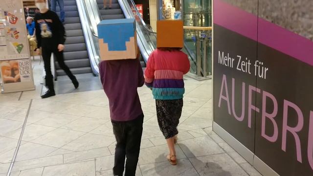 🐼😎 Trip to town with Minecraft heads! 🐼😎 смотреть онлайн