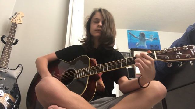 Nirvana - About a Girl acoustic cover by Braden смотреть онлайн