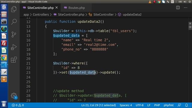 Learn CodeIgniter 4 Tutorials in Hindi - #17 - Query Builder Class #3 - Update & Delete Methods смотреть онлайн