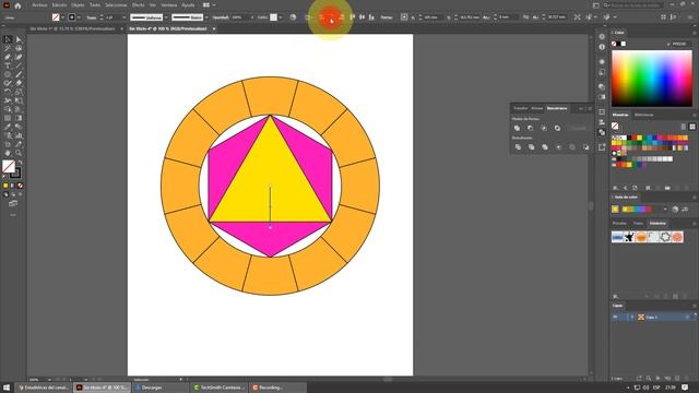 Circulo Cromático 12 colores en Illustrator смотреть онлайн