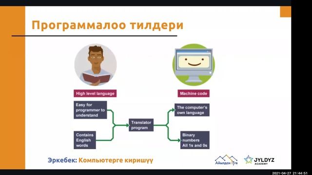 Вводный урок от Эркебека Абдрахман уулу для участников проекта Келечек смотреть онлайн