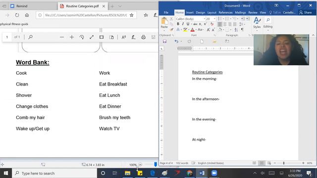 Routines Matching and Categories ESL Worksheets смотреть онлайн