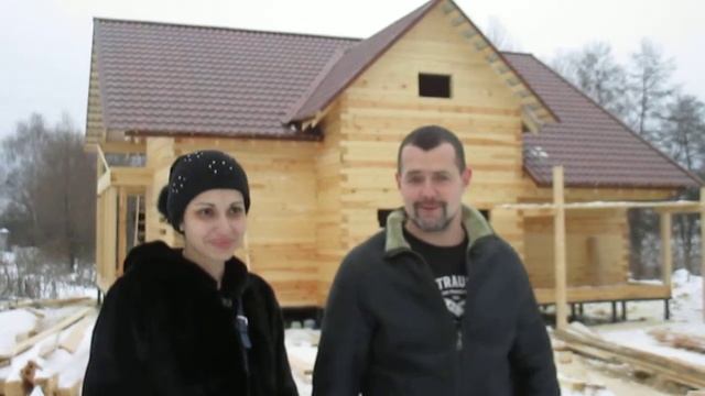 Видео отзыв о строительстве дома из бруса в Калуге компанией Дом Мечты смотреть онлайн