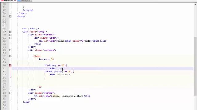 06(PHP Basic Tutorials) php conditional statement if() elseif() else() смотреть онлайн