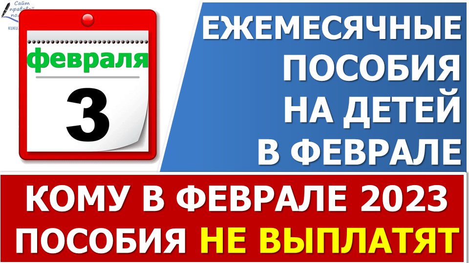 Выплата детских пособий в ФЕВРАЛЕ 2023 года. Кому в феврале пособия не выплатят от СФР смотреть онлайн