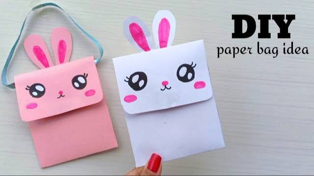 Origami Paper Bag | How To Make Paper Bags With Handles | Origami Gift Bags | School Hacks