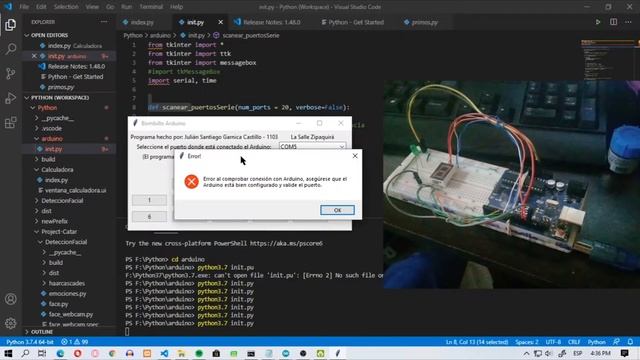 Python y Arduino desde puerto SERIE смотреть онлайн
