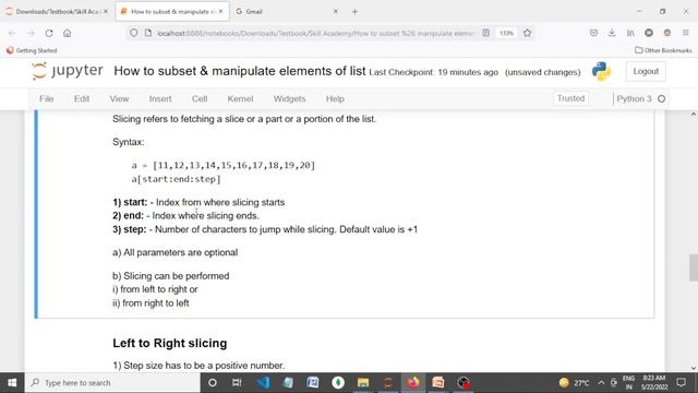 Subset and manipulate elements of a Python List : Complete Python Course for beginners смотреть онлайн