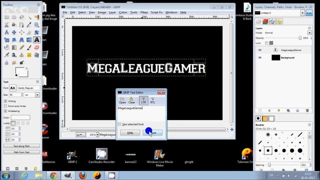 Gimp rainbow text tutorial смотреть онлайн