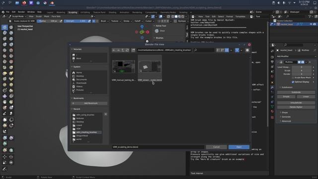 Lo nuevo para el Modo de Escultura en Blender 3.5 смотреть онлайн