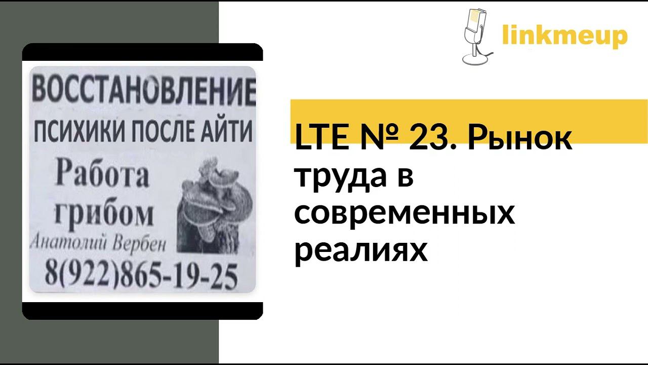LTE № 23. Рынок труда в современных реалиях смотреть онлайн