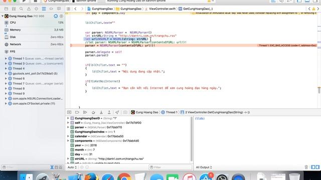 XCode Fix Issue: EXC_BAD_ACCESS (code=1, adress=0xc) NSXMLParser . Stack Overflow смотреть онлайн
