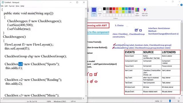 Java Programming: Lecture #49: Choice Buttons|| Adding Events || Graphics Programming || AWT || смотреть онлайн