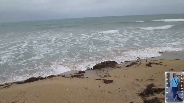 Крым Евпатория МОРЕ !!! Центральный пляж возле Геракла. 20.12.19 смотреть онлайн