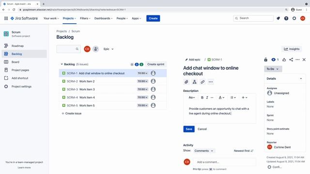Scrum in Jira Software (team-managed projects) смотреть онлайн