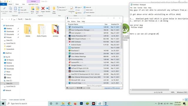 How to uninstall/remove ms office 2010 2016 in windows 10 || lang package error смотреть онлайн