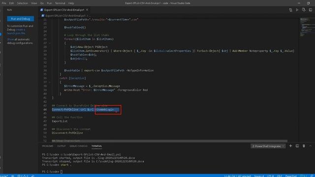 PowerShell PNP Export List as CSV смотреть онлайн