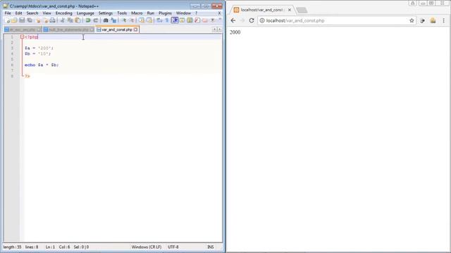15 PHP Tutorial Variables vrs Constants смотреть онлайн