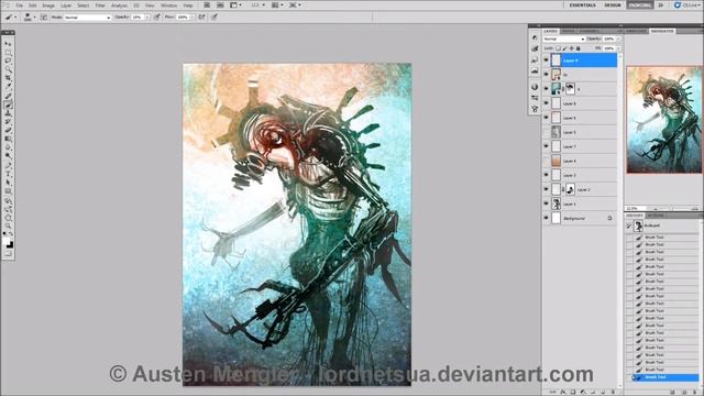 Synthetia ~ 50 minutes - Photoshop Speed Painting смотреть онлайн