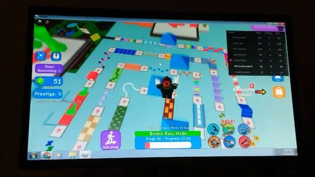 ROBLOX MEGA EASY OBBY 500 STAGES!!!!!!!! SPED UP!!!!!!!!! Part 1 Levels 1-100 смотреть онлайн
