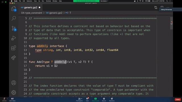 [ Golang Poland #4 ] - Bill Kennedy - Generics Draft Proposal Review смотреть онлайн