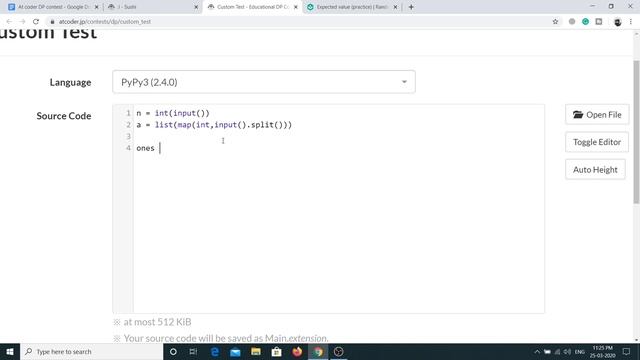 ?Atcoder Educational DP contest?: J - Sushi (Expected Value DP) смотреть онлайн