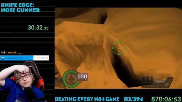 Beating EVERY N64 Game - Knife Edge: NoseGunner (113/394) смотреть онлайн