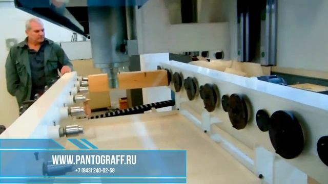 Пантограф по дереву 8-ми шпиндельный (Копировально-фрезерный станок) смотреть онлайн